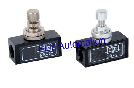 Quality Standard Compressed Air Flow Control Valves RE-01,RE-02,RE-03,RE-04 for sale