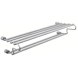 Stainless Steel Bathroom Towel Racks Wall Mounted Polished Satin