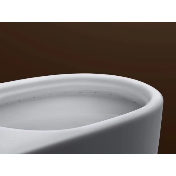 One Piece Toilet for Bathrooms Elongated Power Flush Quiet Soft Close Seat Easy Clean Ceramic Round Shape Toilet