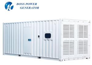 Containerized  Perkins Diesel Generator 1250 KVA High Performance Closed Circuit Cooling