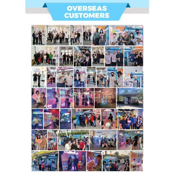 3000W Automatic Candy Floss Vending Machine For Pink / Blue Cotton Candy Delights