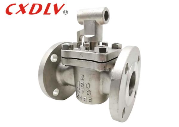 Quality PTFE 2 Way Flanged Quarter Turn Plug Valve Lubricated Tufline Manual Operator for sale