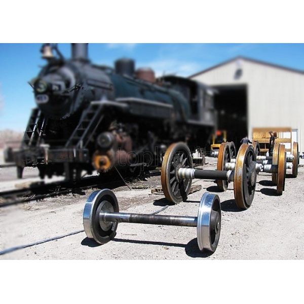 Customized single double flange casting wear-resisting train wheel