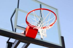 Portable Laminated Glass Basketball Backboard Adjustable Basketball Goal For Kids