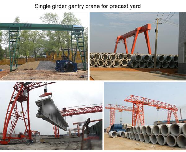 Direct Gantry Crane Manufacturers Stock Yard Double Girder Gantry Crane