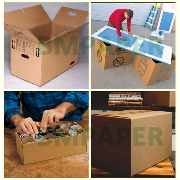 Kraft Brown Corrugated Paper Board N Flute For Logistics Packaging 70 x 100cm