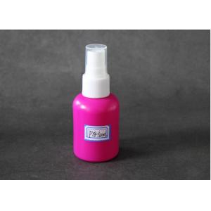 China Pink 50ml Plastic Spray Bottle , Empty Plastic Containers Stick Label on sale