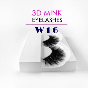 China Black Natural Looking Fake Eyelashes , 25MM Length Thick False Eyelashes on sale