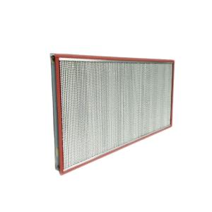 China Industry High Temperature HEPA Air Filter , H13 H14 99.95% 0.3um HEPA Pleated Filter on sale