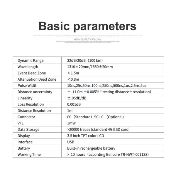 ZS1000-A OTDR Testing Machine Multifunctional 3.5 inch LCD Display