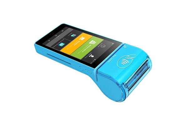 Quality 5.5 Inch Portable Handheld POS Machine Mobile Credit Card Terminal With NFC Reader / GPS for sale