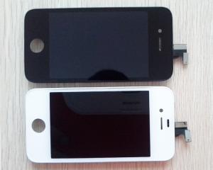 China LCD Display+Touch Screen +Frame,white and black,100% gurantee for iphone4/4S wholesale