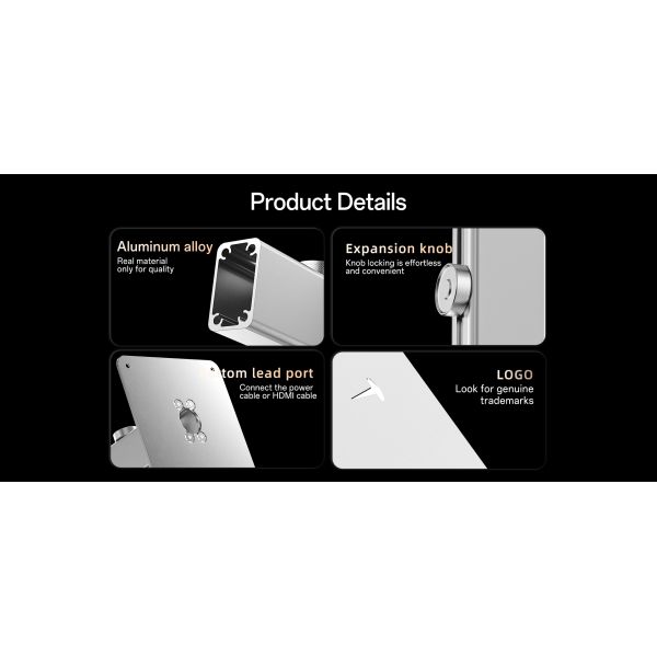 Aluminum Alloy Projector Mounting Brackets Touch Control Adjustable Height Projector Mount