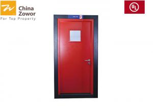 China 30/60/90 Minute Single Swing Galvanized Steel House Internal Fire Safety Doors wholesale
