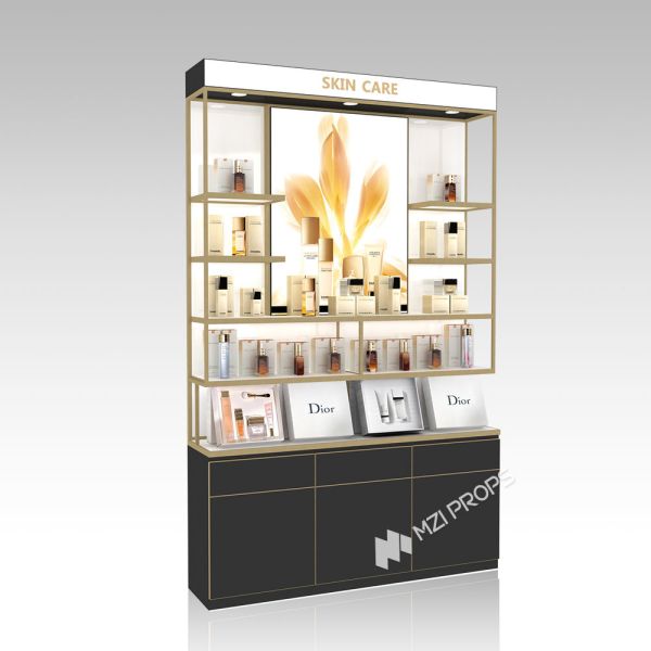 DYaS-VK-6 Skincare Display Cabinet with 60mm Light Box and White Soft Light Strips