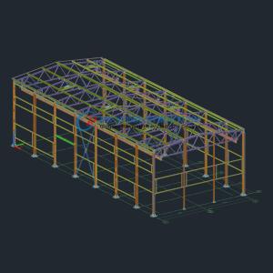 China Prefabricated Steel Frame Building Lightweight Prefab Metal Warehouse wholesale