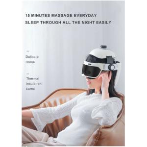 Adjustable Modes And Intensities Brain Massager Helmet Black ROHS