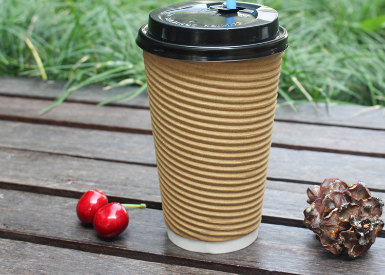 China 8oz 12oz 16oz Hot Beverage Cups Paper Drinking To Go Cups with Cover wholesale