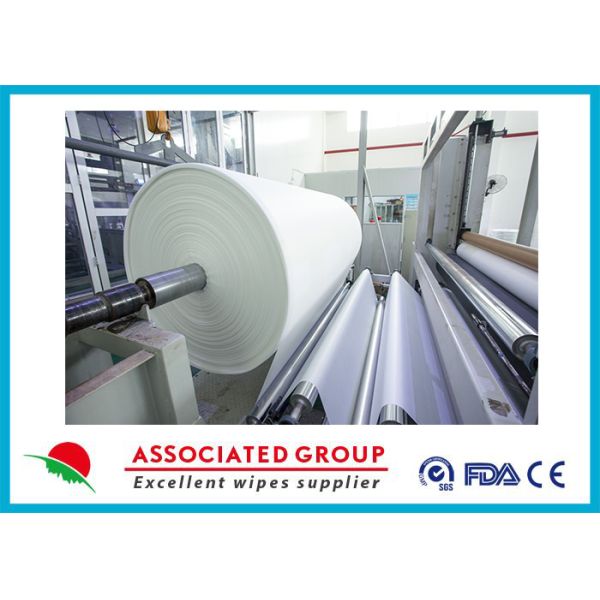 Yellow Red Blue Wavy Line Printed Non Woven Roll for Agriculture , Bag Use