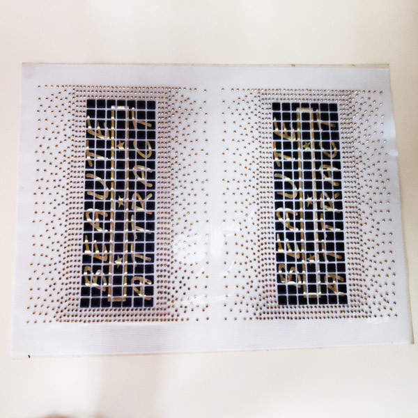 Rectangle Shape Rhinestone Applique Patches With Iron / Sew On Backing