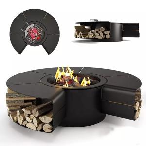 China Multi Functional Outdoor Fireplaces Smokeless Fire Pit Table For Garden Furniture wholesale