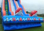 Garden Outdoor Inflatable Water Slide , Big Party Cartoon Toddler Water Slide