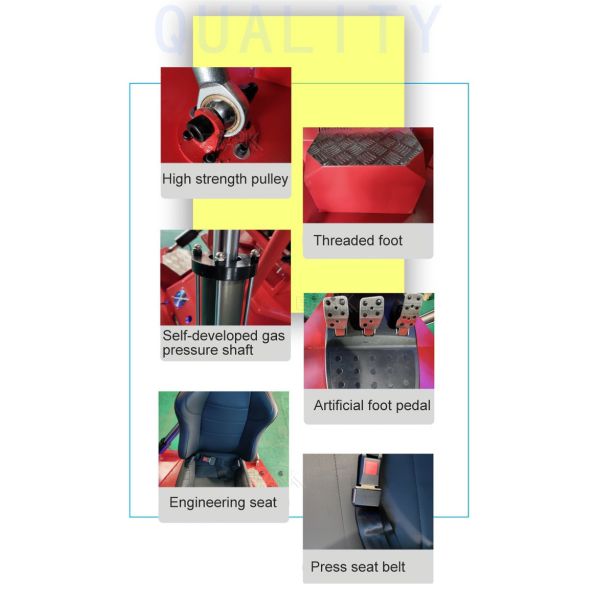 7000W Racing Car 9D Vr Simulator Six Axis Three Screen 5.8m2 Venue size