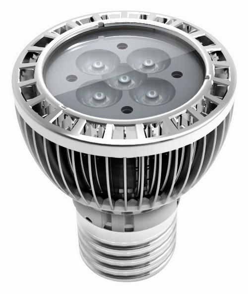 Quality 5W Energy Saving E27 Led Spot Lamps 2700K - 6500K, 45 Degree CREE Led Cooling Fin Bulb for sale