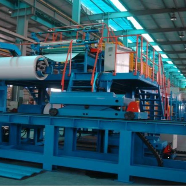 Fully Automated Metal Panel Continuous PU Sandwich Panel Production Line ISO9001 Approved
