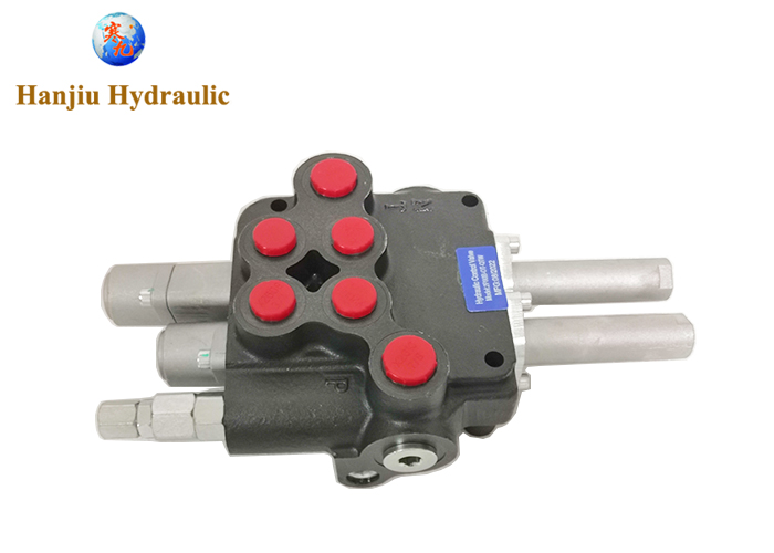 2 Levers Hydraulic Directional Control Valve 23gpm Air Manual Flow Rate Control Valve