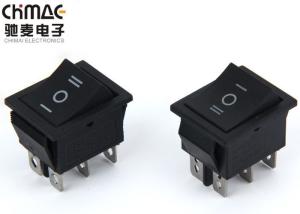 China 3 Position Push Button Rocker Switch 2 Way On Off On 50000 Cycles Electrical Life wholesale