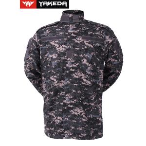 China Anti UV Army Camouflage Clothes With Zigzag Stitched Mandarin Collar wholesale