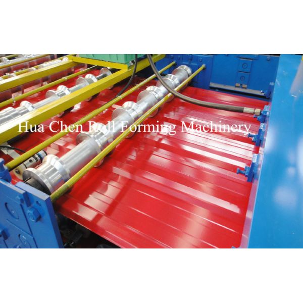 Asia Market 914 Material Roof Sheet Making Machine With SImens PLC Control