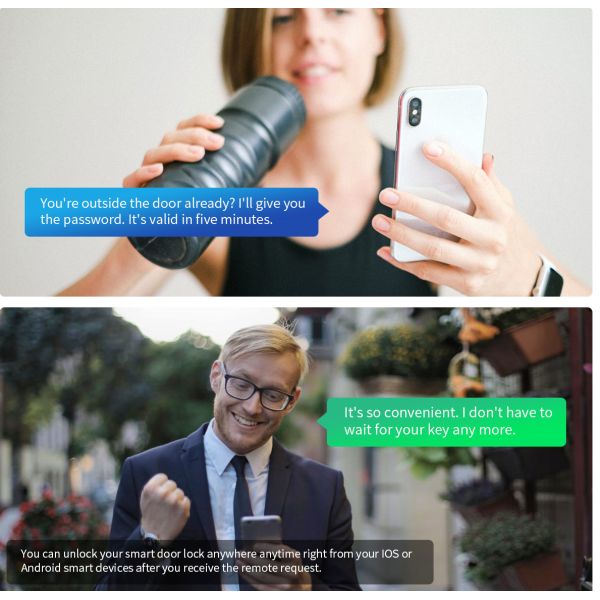 RF Cards Fingerprint Password Door Lock Passcode 300mm