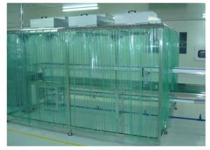 China EBM Fan Pharma Clean Room Booth Anti - Static Dust Proof Curtain wholesale