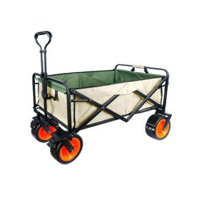 China Steel Folding Utility Wagon 100kg Capacity 150L Load Camping Cart wholesale