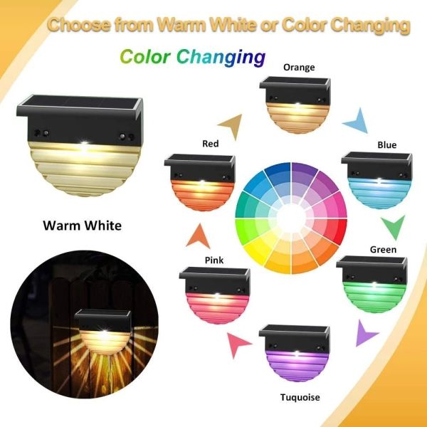 IP44 Waterproof Solar LED Garden Step Lights 8-10 Hours Working Time Small Size