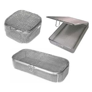 China Fine Mesh Surgical Instrument Sterilization Containers Medical Basket / Tray wholesale