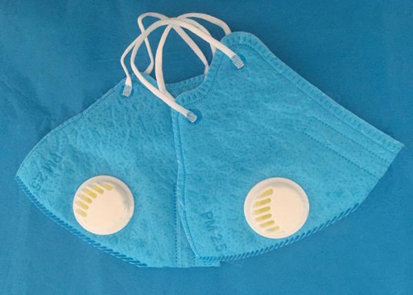 Quality Blue Earloop N95 Disposable Face Mask With Valve 99% BFE Filtration for sale