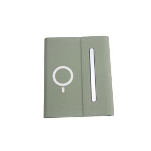 China A5 Pu Soft Leather Hardback Notebook , Customized Wireless Charging Notebook wholesale