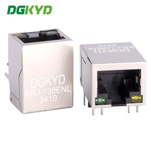 Buy cheap KRJ-138ENL 8p8c Network 100 megabit cat6 RJ45 Connector with internal magnetics from wholesalers