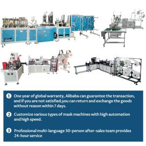 220V N95 Mask Machine Nonwoven Fabrics Fully Automatic PLC