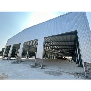 Structural Galvanized Steel Two Car Garage Metal Building