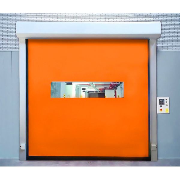 Modern Design Automatic Industrial PVC Fast Door Self Repairable Soft Curtain Roll Exterior Steel Polymer Clean Windproof