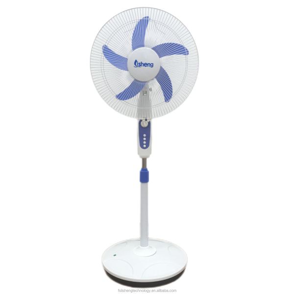 Low Noise 12V Rechargeable Adjustable Floor Fan With DC Brush Motor