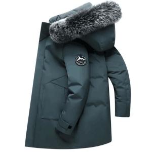 China                  High Quality Waterproof Men&prime;s Duck Down Coats Thick Warm Hooded Black Winter Puffer Jacket Plus Size Men Down Jacket              wholesale