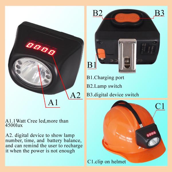 explosion proof coal cordless industrial and mining lamp