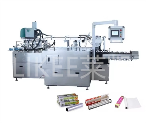 Automatic Small Foil Roll Box Packaging Machine For 360g/m2 White Cardboard