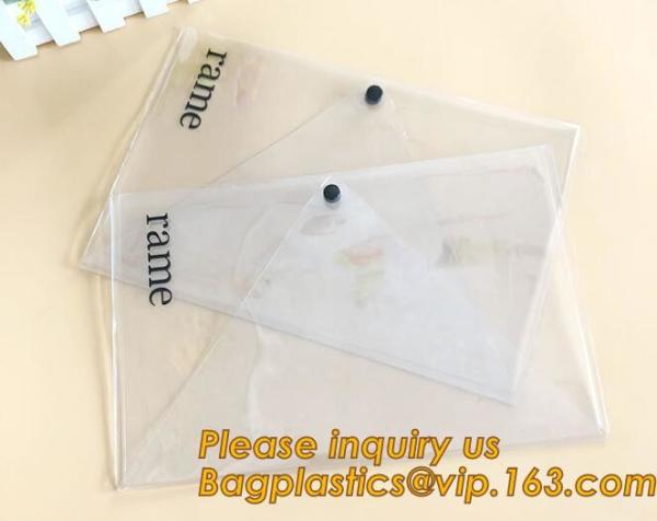 Quality PVC A4 File Folder Document Filing Bag Stationery Bag,Good Quality Custom Cute PVC Documents Filing Bag bagplastics pac for sale