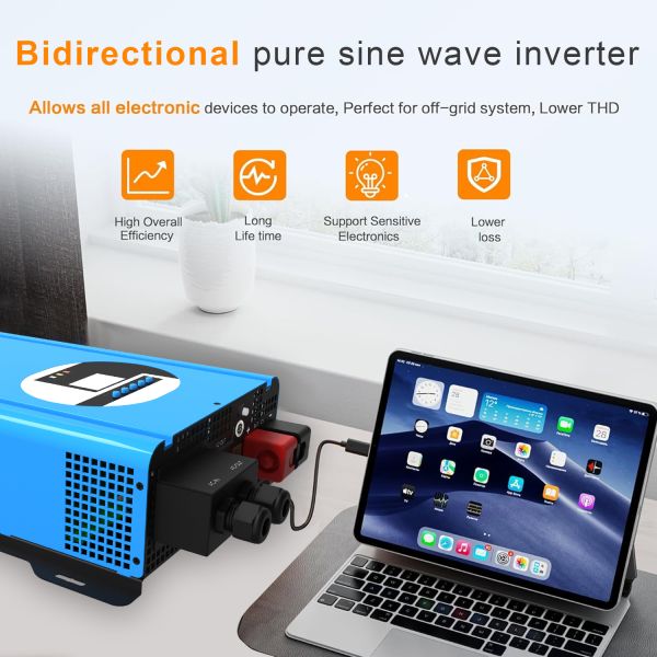 3KW Pure Sine Wave Inverter Bidirectional Grid Connected Inverter With LCD Display